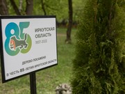 На улице Байкальской в Москве высадили деревья в честь 85-летия Приангарья