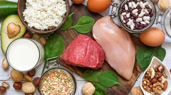 набор продуктов с высоким содержанием белка