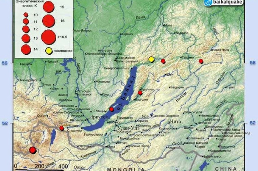 Землетрясение произошло 11 октября в Бурятии