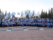 Торжественное открытие акции "Снежный десант" прошло в Иркутске