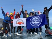 Ледовый поход по Байкалу совершили иркутские студентки