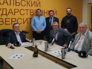 Ректор БГУ презентовал авторскую программу «Правовой акцент» на университетском радио