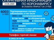 Более шести тысяч случаев заражения коронавирусом в Иркутской области 
