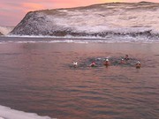Новогодний заплыв иркутских моржей