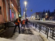 В ночь на 4 апреля в Иркутске выпало большое количество снега