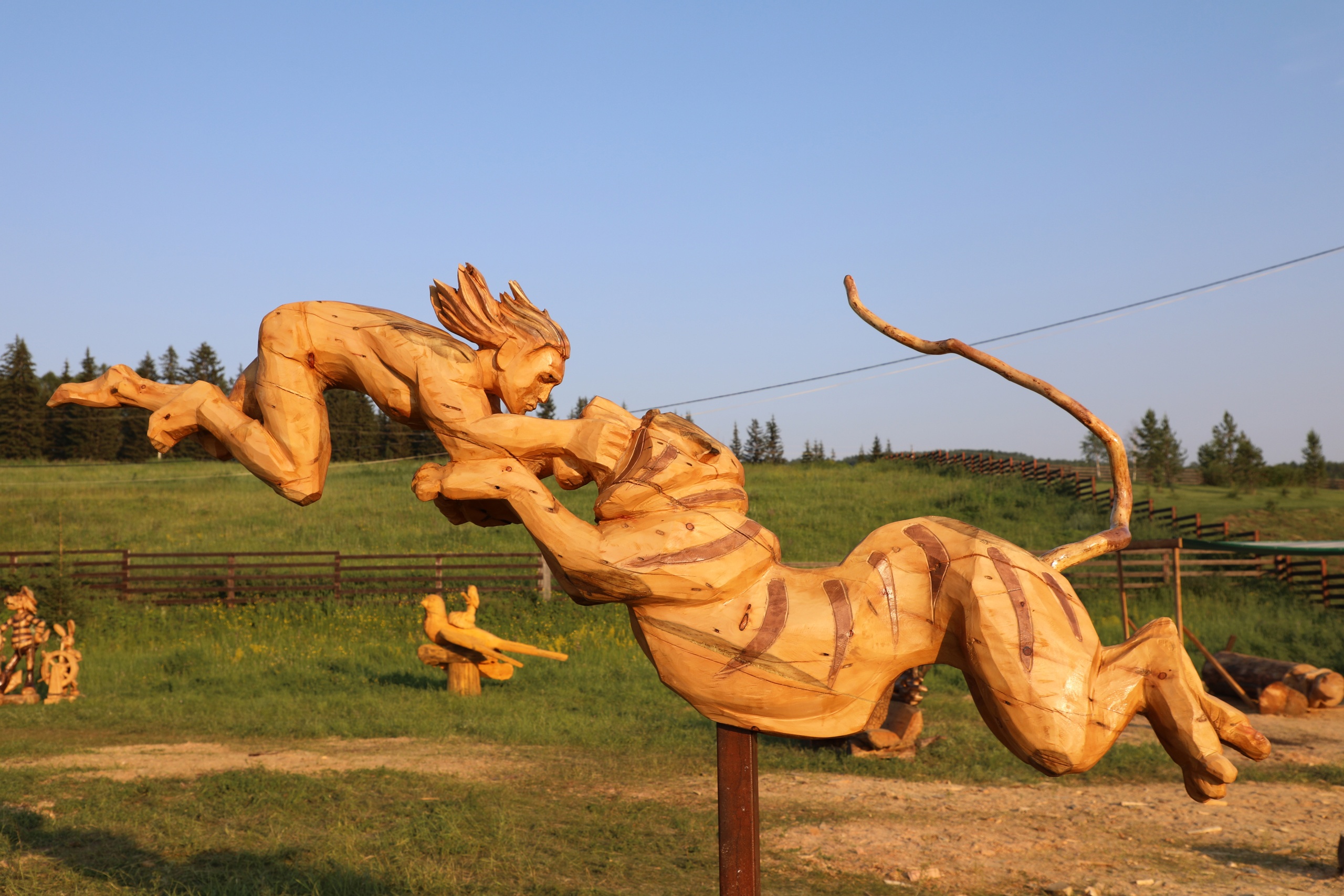 Фестиваль деревянных скульптур «У истоков сибирской реки» завершился в Качугском районе