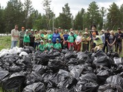 Волонтеры за один день на Байкале собрали 455 мешков мусора 