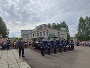 В Саянске торжественно открыт мемориал "Танк Т-34"