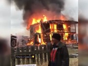 В бурятском селе Жемчуг сгорел гостевой дом “Мандарин”