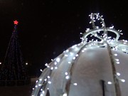 Иркутск в новогоднюю ночь