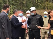 Глава Иркутской области Игорь Кобзев и руководство ИНК посетили стройплощадку медкорпуса в Усть-Куте