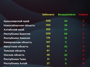Иркутская область "выпала" из топ-5 по количеству заболеваний коронавирусом в Сибири